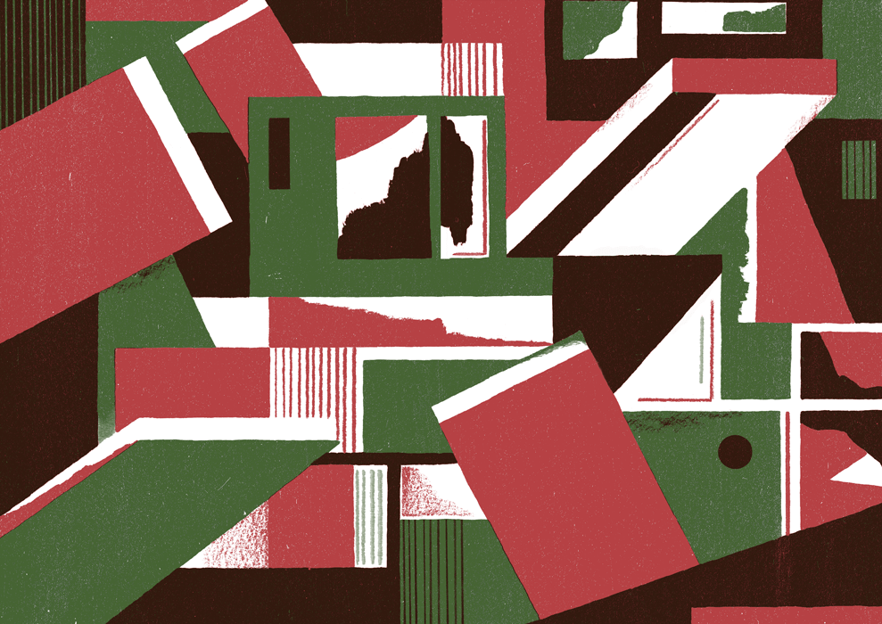 Daniel Dzonu Clarke illustration Brutalism