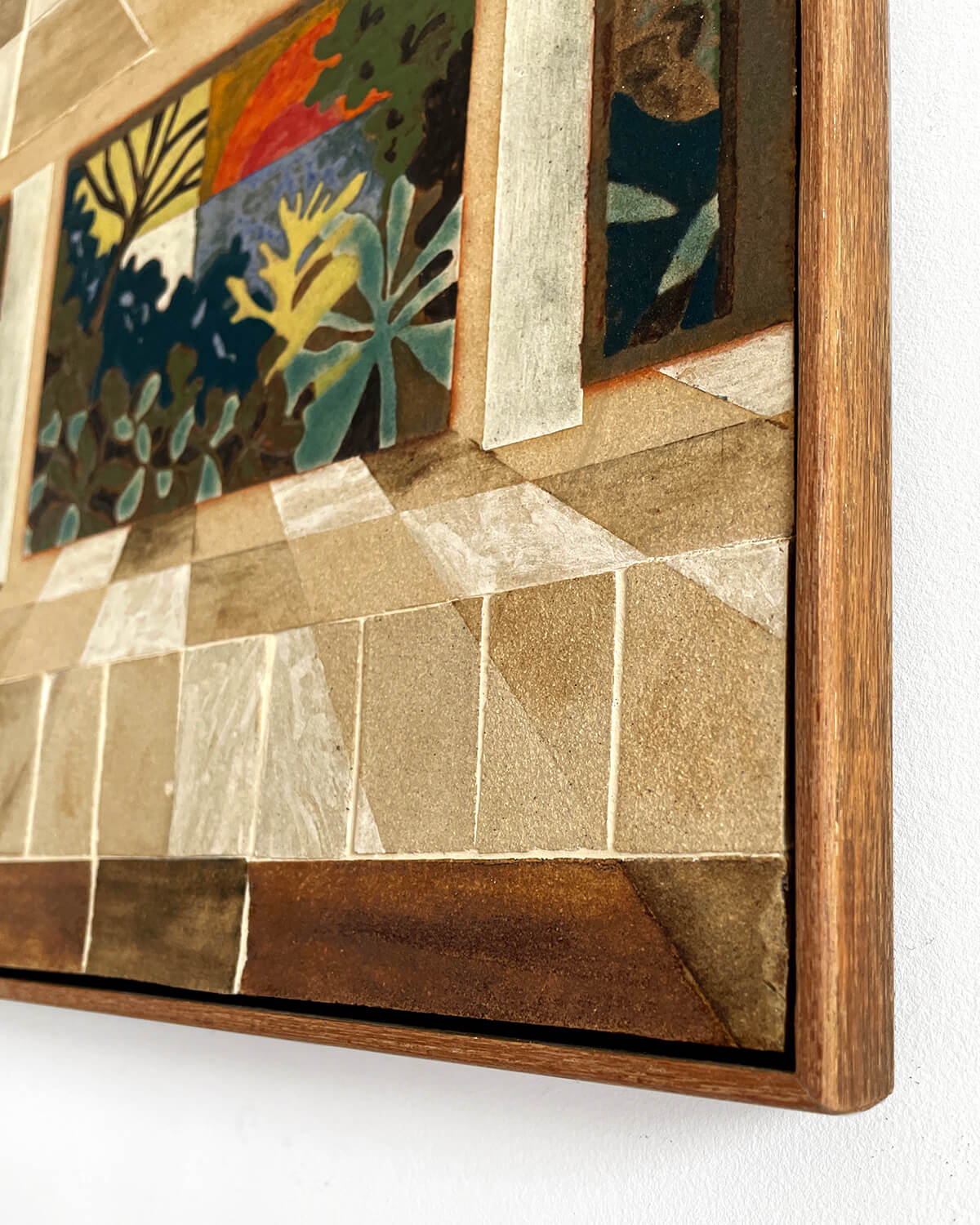 Daniel Dzonu-Clarke Aburi's Gaze 30x26cm Glaze on stoneware clay tile