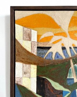 Sahel Sun Daniel Dzonu-Clarke Glaze on Stoneware ceramic tile 24 x 30cm 2025