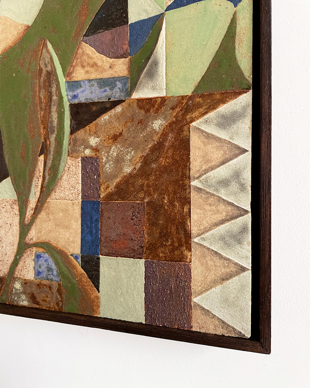 Daniel Dzonu Clarke Sundrift - Aeolic-Beams-Daniel Dzonu-Clarke Glaze on stoneware tiles 13 x 31cm 2026