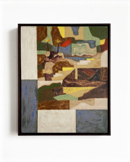 Daniel Dzonu Clarke - Clay Coast - 24 x 30cm - glaze on stoneware tile - 2026