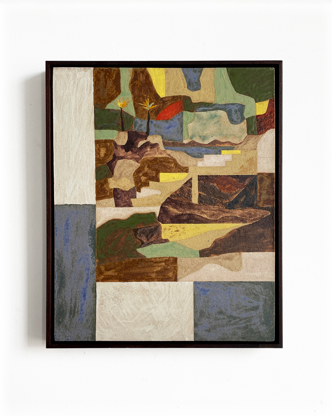 Daniel Dzonu Clarke - Clay Coast - 24 x 30cm - glaze on stoneware tile - 2026