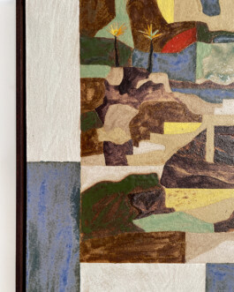 Daniel Dzonu Clarke - Clay Coast - 24 x 30cm - glaze on stoneware tile - 2026