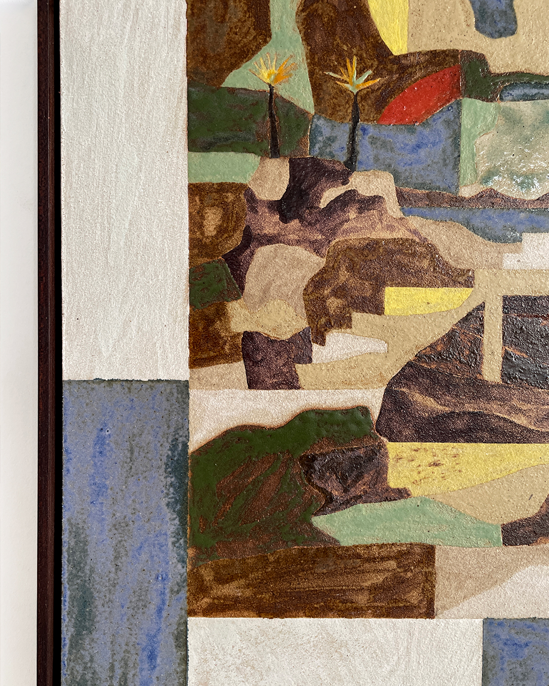 Daniel Dzonu Clarke - Clay Coast - 24 x 30cm - glaze on stoneware tile - 2026