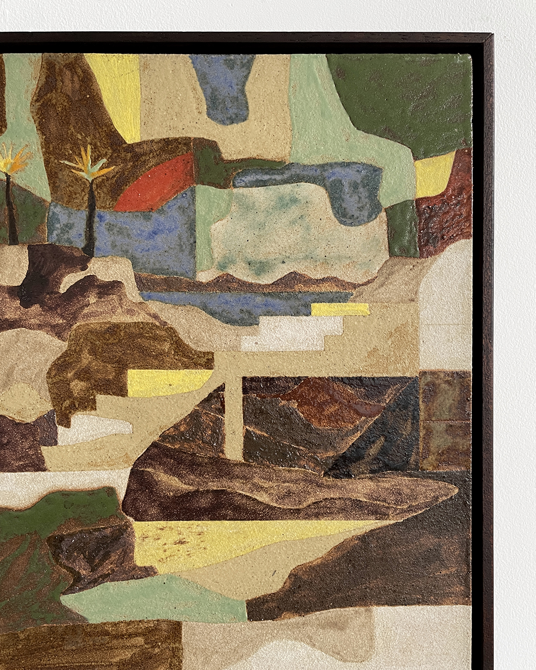 Daniel Dzonu Clarke - Clay Coast - 24 x 30cm - glaze on stoneware tile - 2026