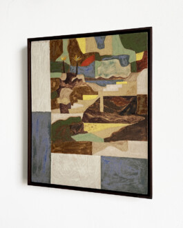 Daniel Dzonu Clarke - Clay Coast - 24 x 30cm - glaze on stoneware tile - 2026