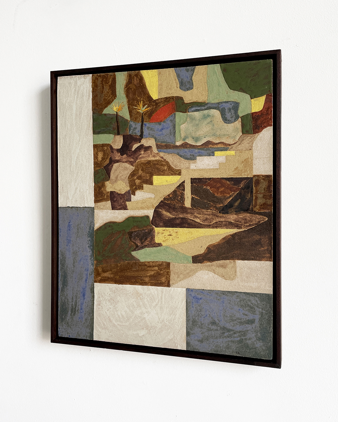 Daniel Dzonu Clarke - Clay Coast - 24 x 30cm - glaze on stoneware tile - 2026