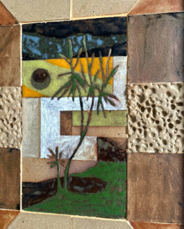 Daniel Dzonu Clarke Legon Daze Glaze on Ceramic Tiles_17x25.5cm