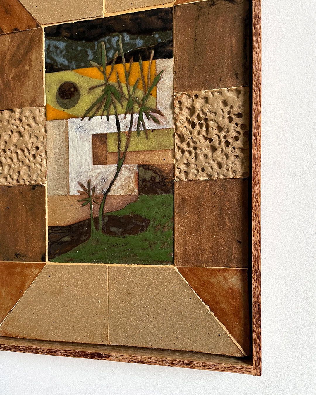 Daniel Dzonu Clarke Legon Daze Glaze on Ceramic Tiles_17x25.5cm
