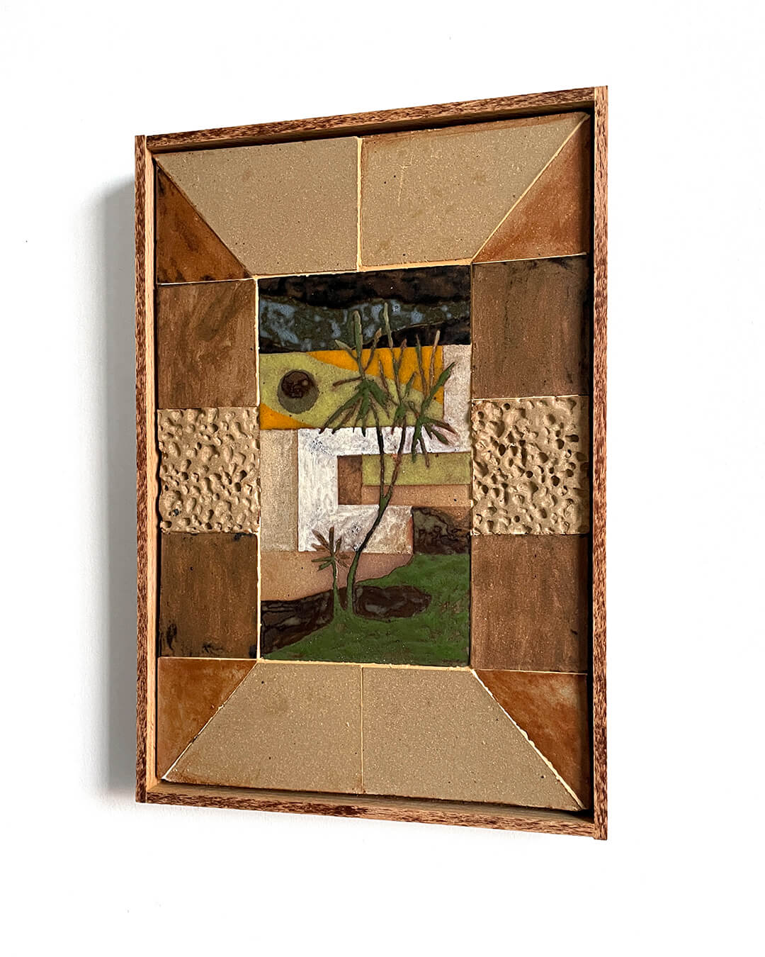 Daniel Dzonu Clarke Legon Daze Glaze on Ceramic Tiles_17x25.5cm