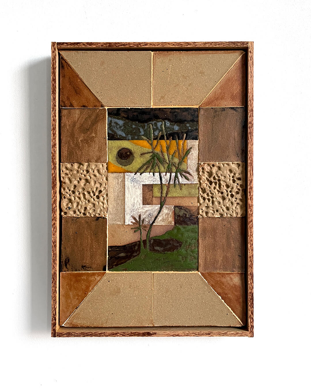 Daniel Dzonu Clarke Legon Daze Glaze on Ceramic Tiles_17x25.5cm