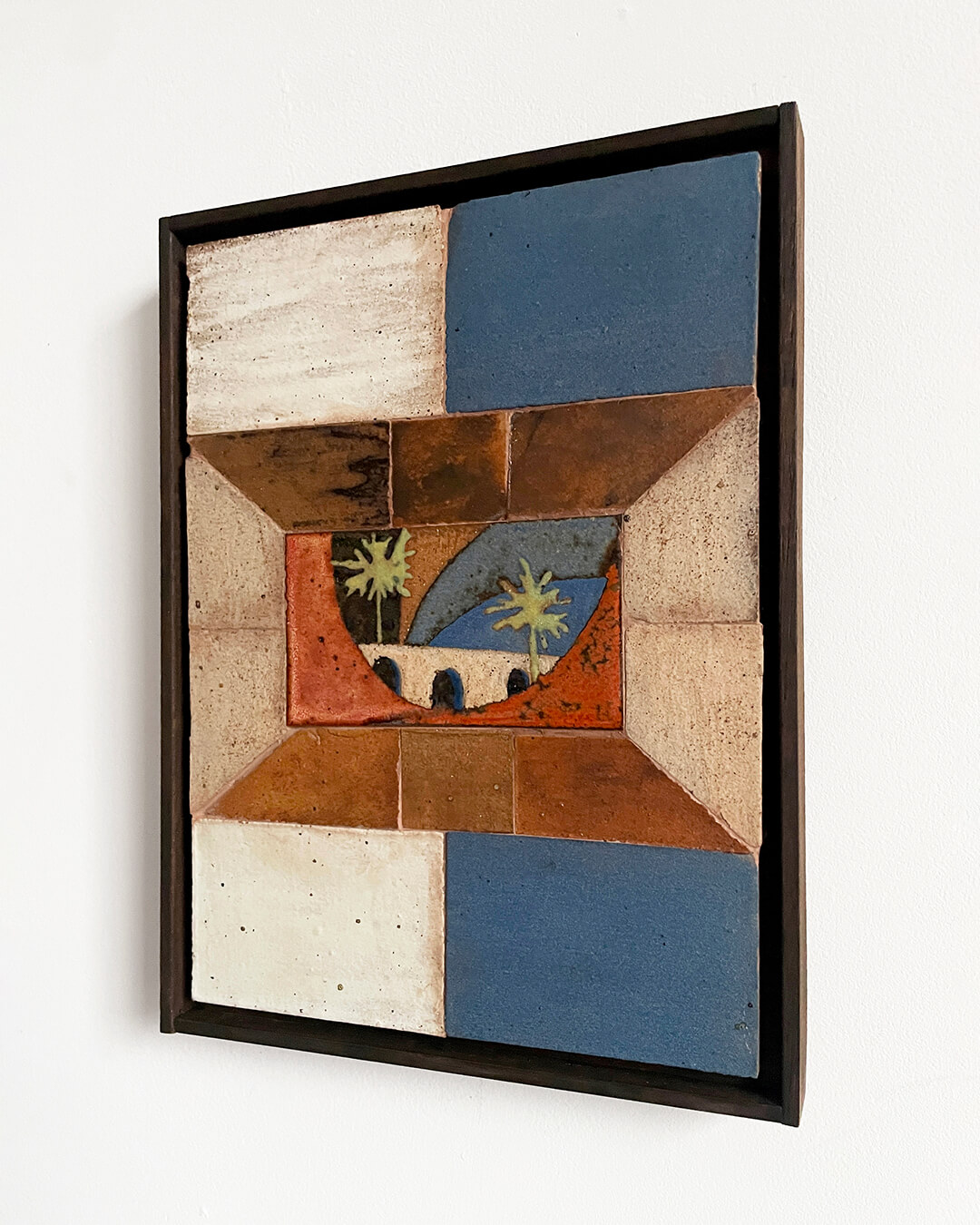 Daniel-Dzonu-Clarke-Passing-Achimota-Gertrude-Collection-Glaze-on-Stoneware-tiles-17.5-x-23cm